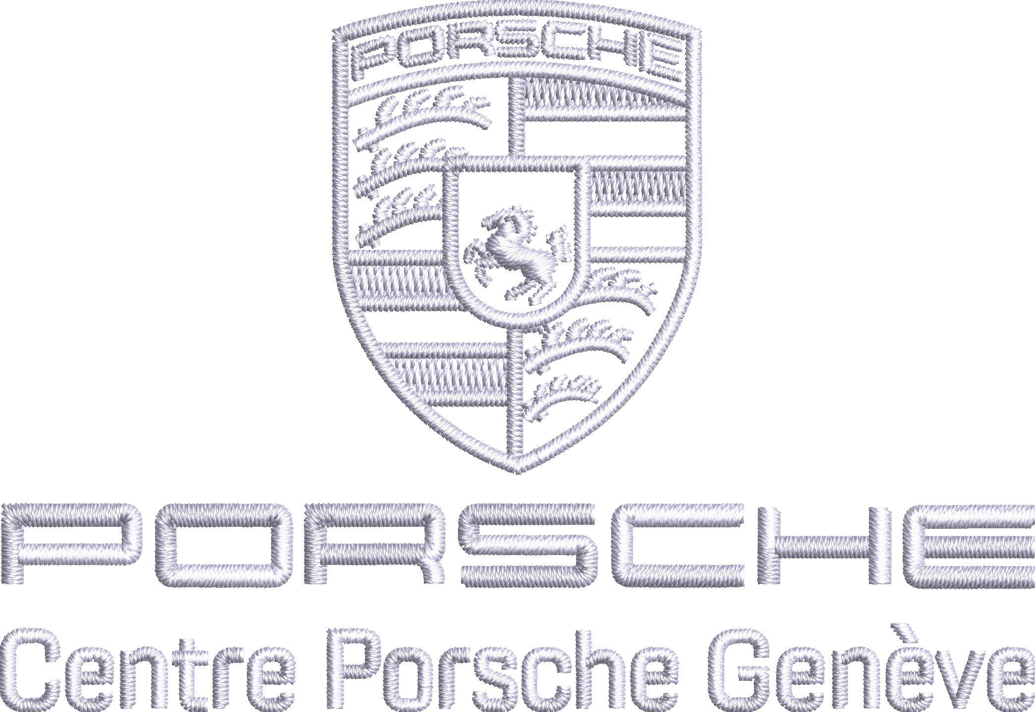 Logo Porsche en broderie